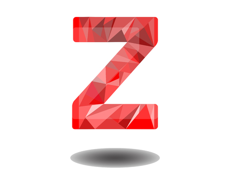 Low Poly Alphabet Logo Icon Templateのイラスト素材
