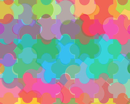 Digital Colorful Puzzle Backgroundのイラスト素材
