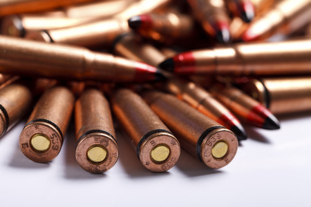 bullets isolated, a lot of different shapes and symmetry