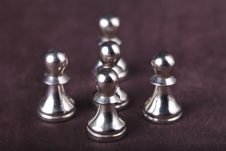 little fairy sculpture on a colored backgroundの写真素材