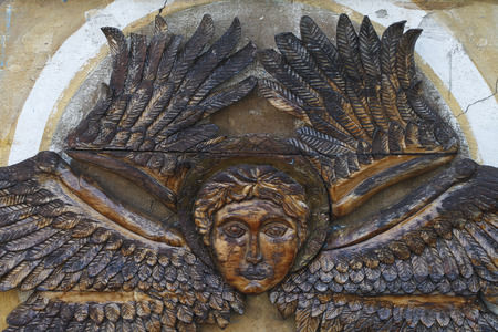 Kiev Ukraine May 2015 image on the front of the city hospitalのeditorial素材