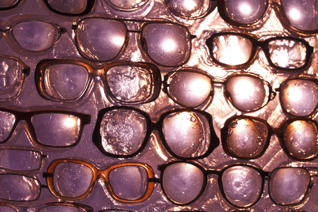 a abstract background glasses for eyesの写真素材