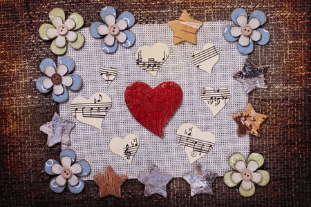 a heart music love background wallpaper design