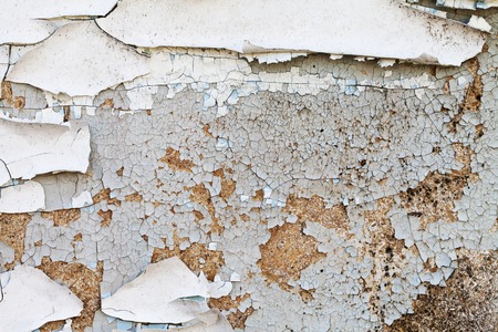 a Cracked paint on an old wooden doorの写真素材