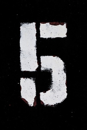 figure grunge paint on metal black whiteの写真素材