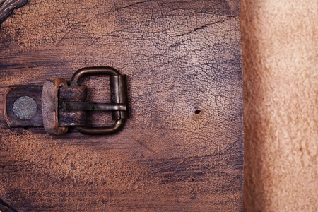 leather buckle close-up abstract backgroundの写真素材