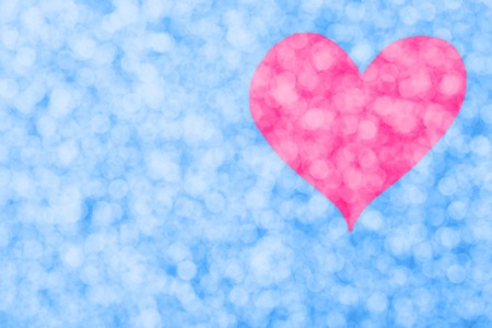 a Abstract Love Heart bokehの写真素材