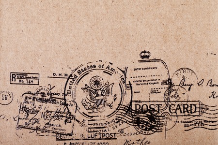 a Back side blank vintage postcard