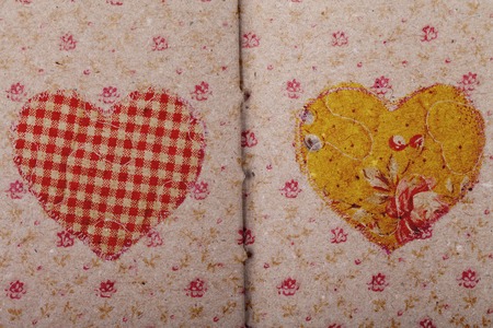 ABSTRACT LOVE on vintage paper a