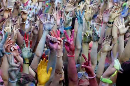 a Colorful celebration , The festival of colors Holiの写真素材
