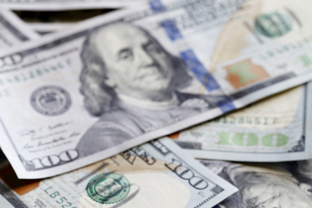 new 100, the new hundred-dollar bill close-up, the protection system