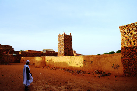 Chinguetti mosque, one of the symbols of Mauritaniaのeditorial素材