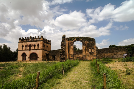 Fasilidas palace in Fasil Ghebbi site , Gonderのeditorial素材