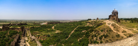 Panorama of Rohtas fortress in Punjab, Pakistanの写真素材