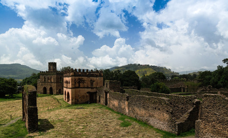Royal palaces in Fasil Ghebbi site , Gonderのeditorial素材