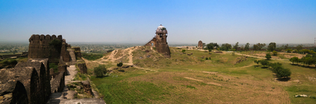 Panorama of Rohtas fortress in Punjab, Pakistanのeditorial素材