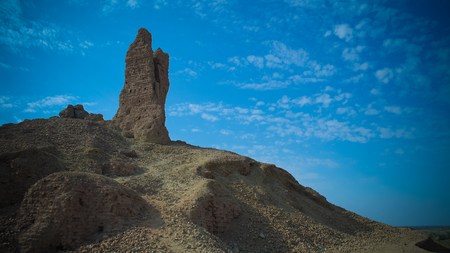 Ziggurat Birs Nimrud, the mountain of Borsippa in Iraqの写真素材