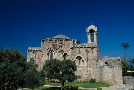 The Crusades-era Church of St. John-Mark in Byblos, Lebanonの写真素材
