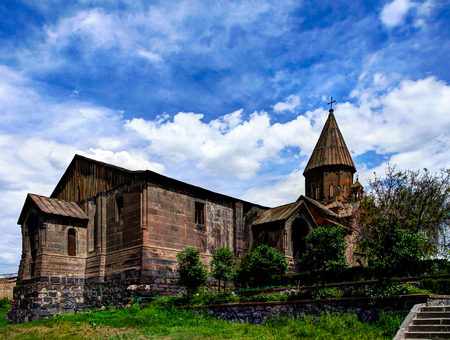 Exterior view to Saint Marianeh Church at Ashtarak, Aragatsotn Province, Armenia