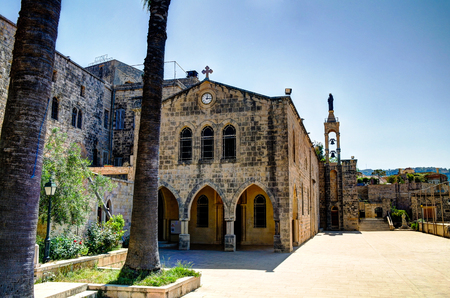Saydet Al Talle Church at Deir al Qamar in Lebanonの写真素材