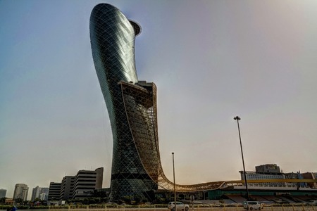 Skyscrapers in the Abu Dhabi city center 02-05-2016 Abu Dhabi UAEのeditorial素材