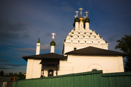 Exterior view to The Church of St. Nicholas Posad at Kolomna, Moscow region, Russiaの写真素材