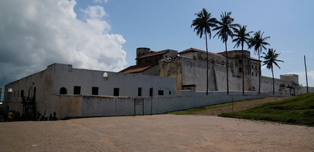 Exterior view to Elmina castle and fortress in Ghanaのeditorial素材