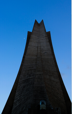 Exterior view to shrine of the martyr in Algiers, Algeriaのeditorial素材