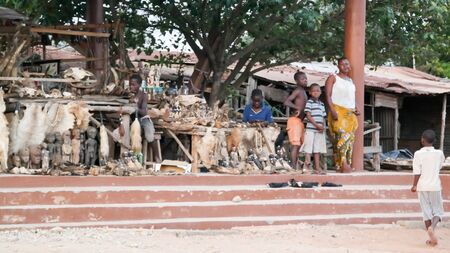 At the Woodoo market in Ouidah, Beninのeditorial素材