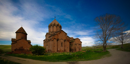 Exterior view to Marmashen Church , Shirak, Armenia