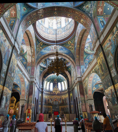 interior view to New Athos aka Novy Afon monastery in Abkhazia, Georgia