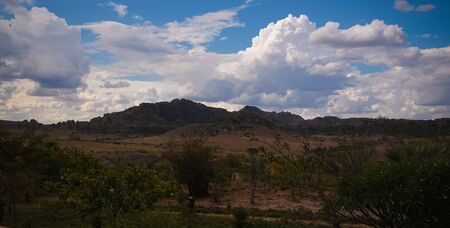 Abstract Rock formation in Isalo national park ,, Ranohira, Madagascarの写真素材