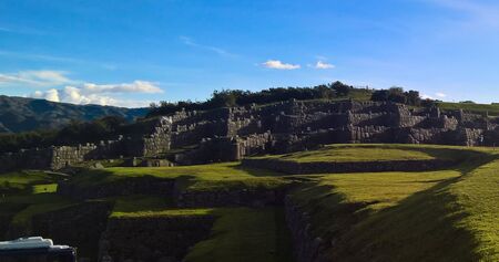 View to Sacsayhuaman  in Cusco, Peruの写真素材