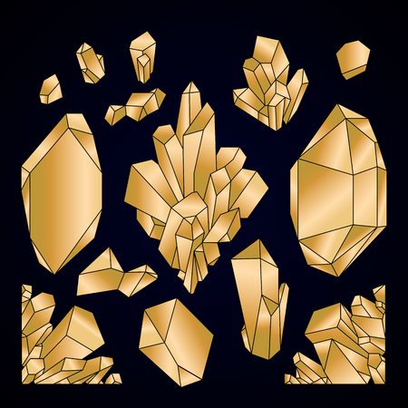 Graphic pastel crystalsのイラスト素材