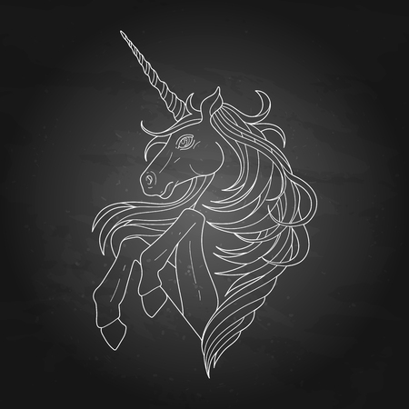 Cute graphic unicornのイラスト素材