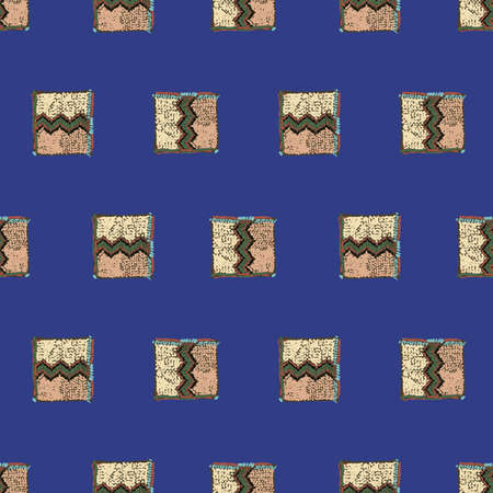 Seamless pattern of traditional African zigzag ornament
