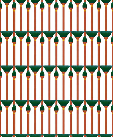 Decorative ornamental plants in the style of ancient egypt.