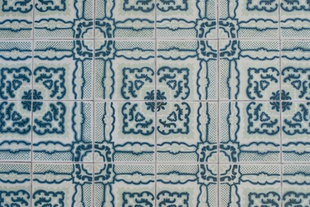 Detail of Portuguese glazed tiles.