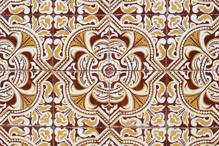 Detail of Portuguese glazed tiles.