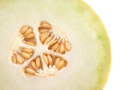 Melon isolated on white background.の写真素材