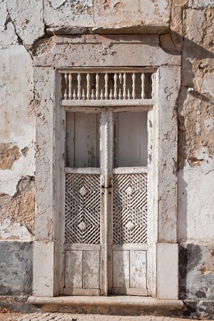 Old typical Portuguese door.の写真素材