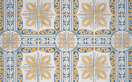 Detail of Portuguese glazed tiles.