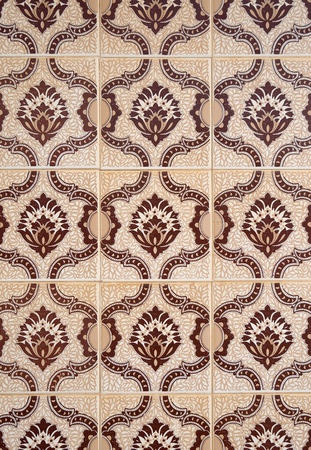 Detail of Portuguese glazed tiles.の写真素材