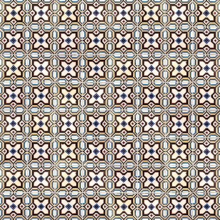 Seamless tile pattern of ancient ceramic tiles.