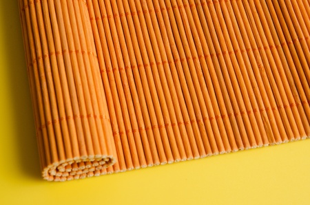 Bamboo Mat background with space for text.の写真素材