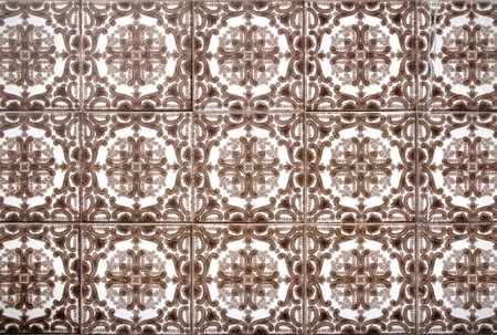 Detail of Portuguese glazed tiles.