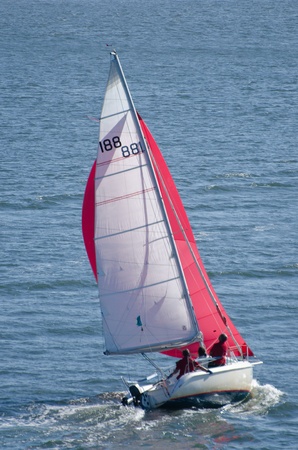 AVEIRO - AUGUST 27: Participant boat on thes competition during the 49th Cruzeiro da Ria August 27, 2011 in Aveiro, Portugal.のeditorial素材