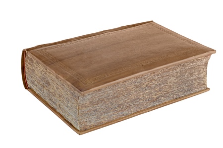 Old book isolated on a white background.の写真素材