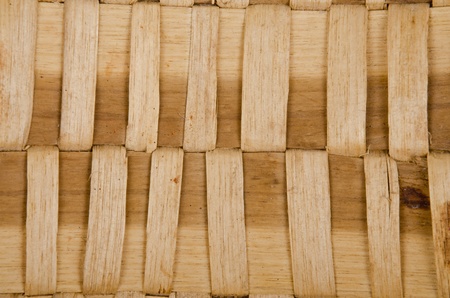 Background of rustic interlaced straw of a handmade craft.