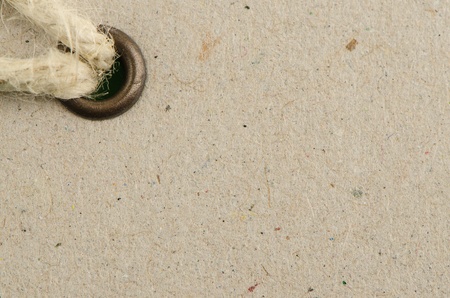 Closeup of blank product info label on green background の写真素材